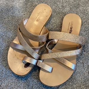 Mariella Rose Gold Girls Sandals Size 1